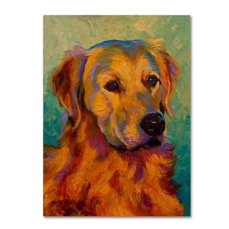 Marion Rose 'Den Retriever' Canvas Art,24x32